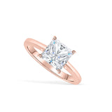 2 Carat Princess Cut Solitaire Ring