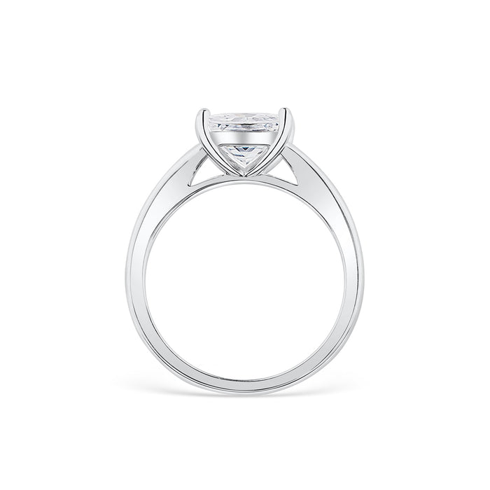 2 Carat Princess Cut Solitaire Ring