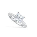 2 Carat Princess Cut Solitaire Ring
