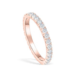 2mm Half Eternity Wedding Band