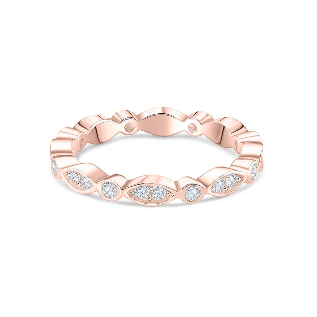 Alternating Vintage Eternity Band