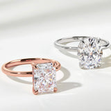 Hidden Halo Solitaire Engagement Ring