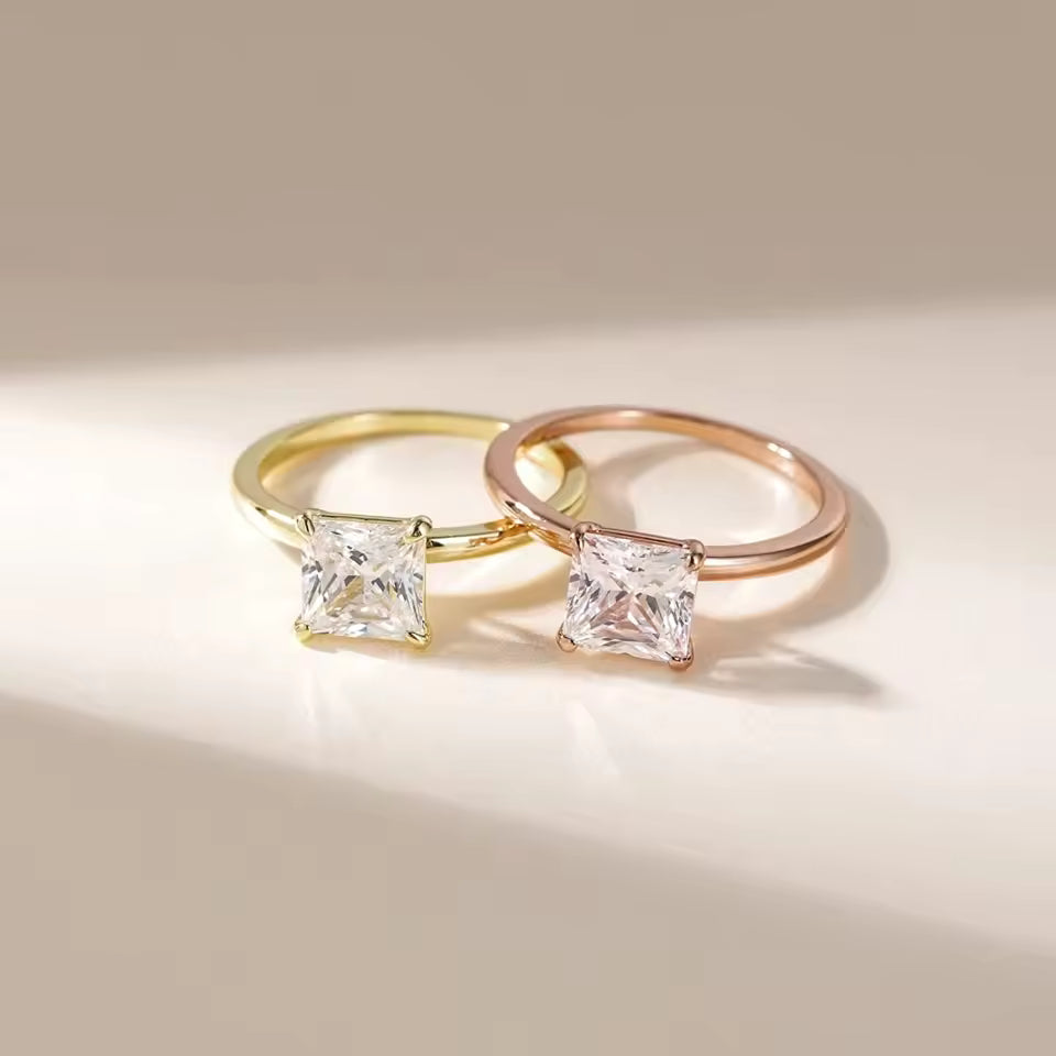 Hidden Halo Solitaire Engagement Ring