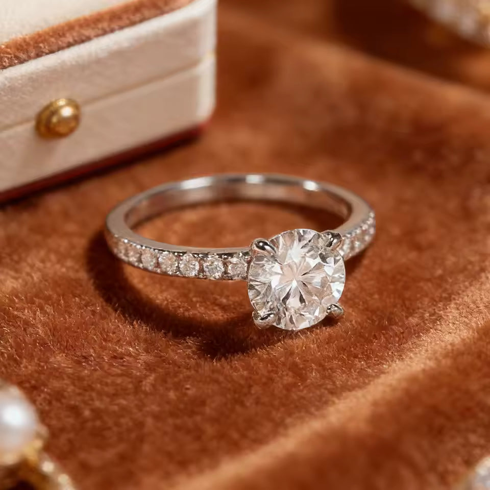 1.75 Carat Round Engagement Ring