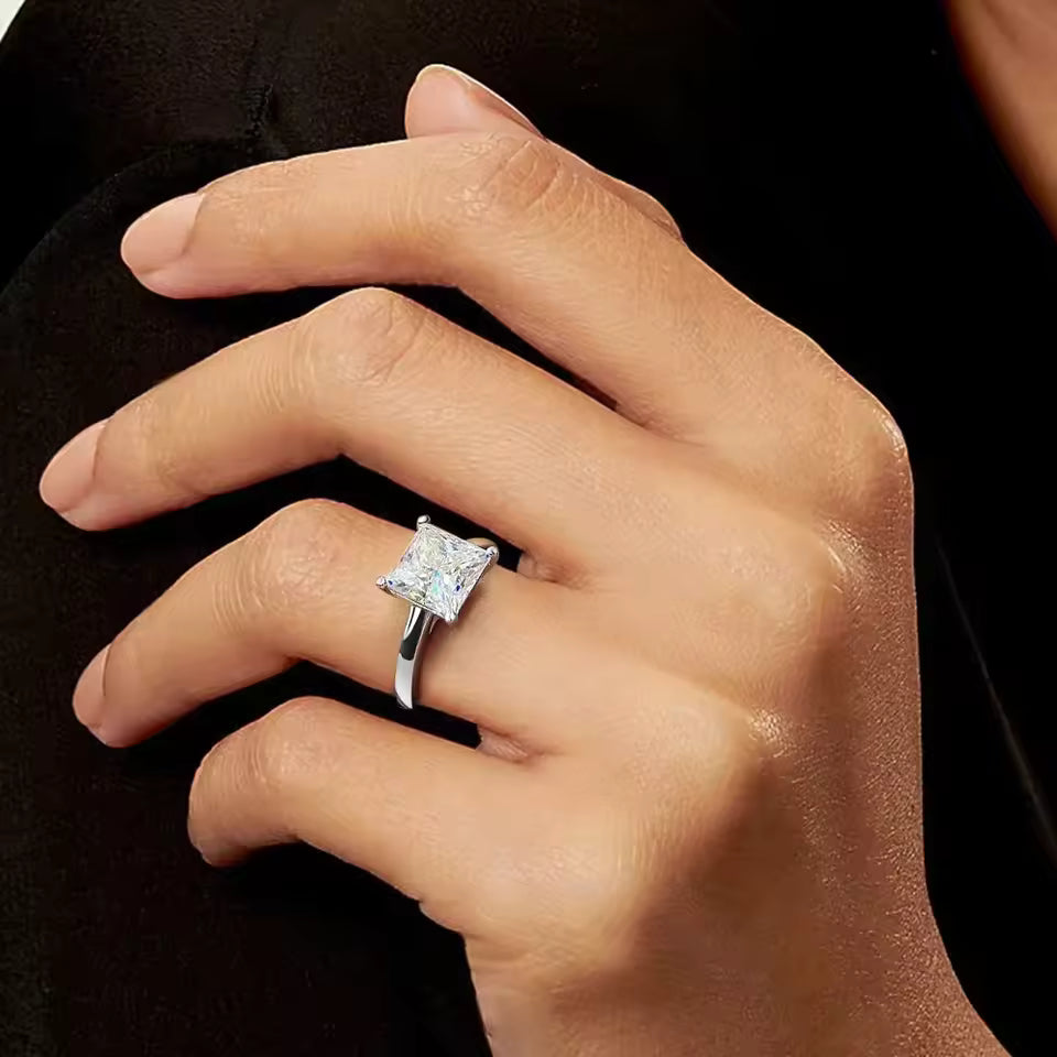 Hidden Halo Solitaire Engagement Ring