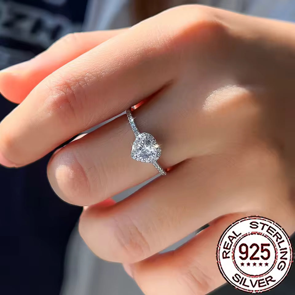 1.5 Carat Heart Halo Engagement Ring