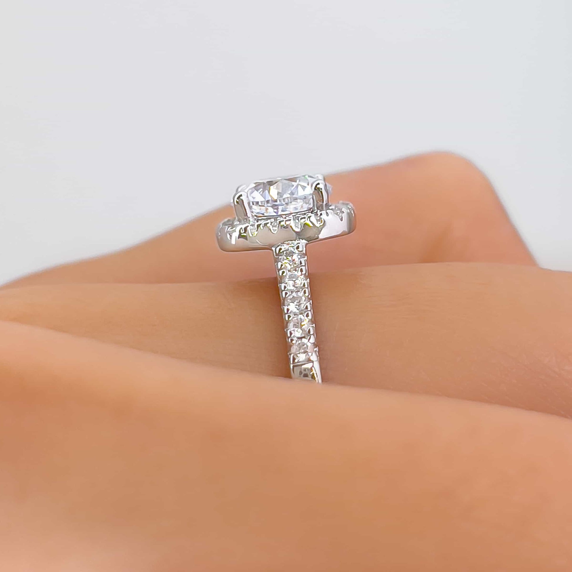 Cushion Halo Wedding Set