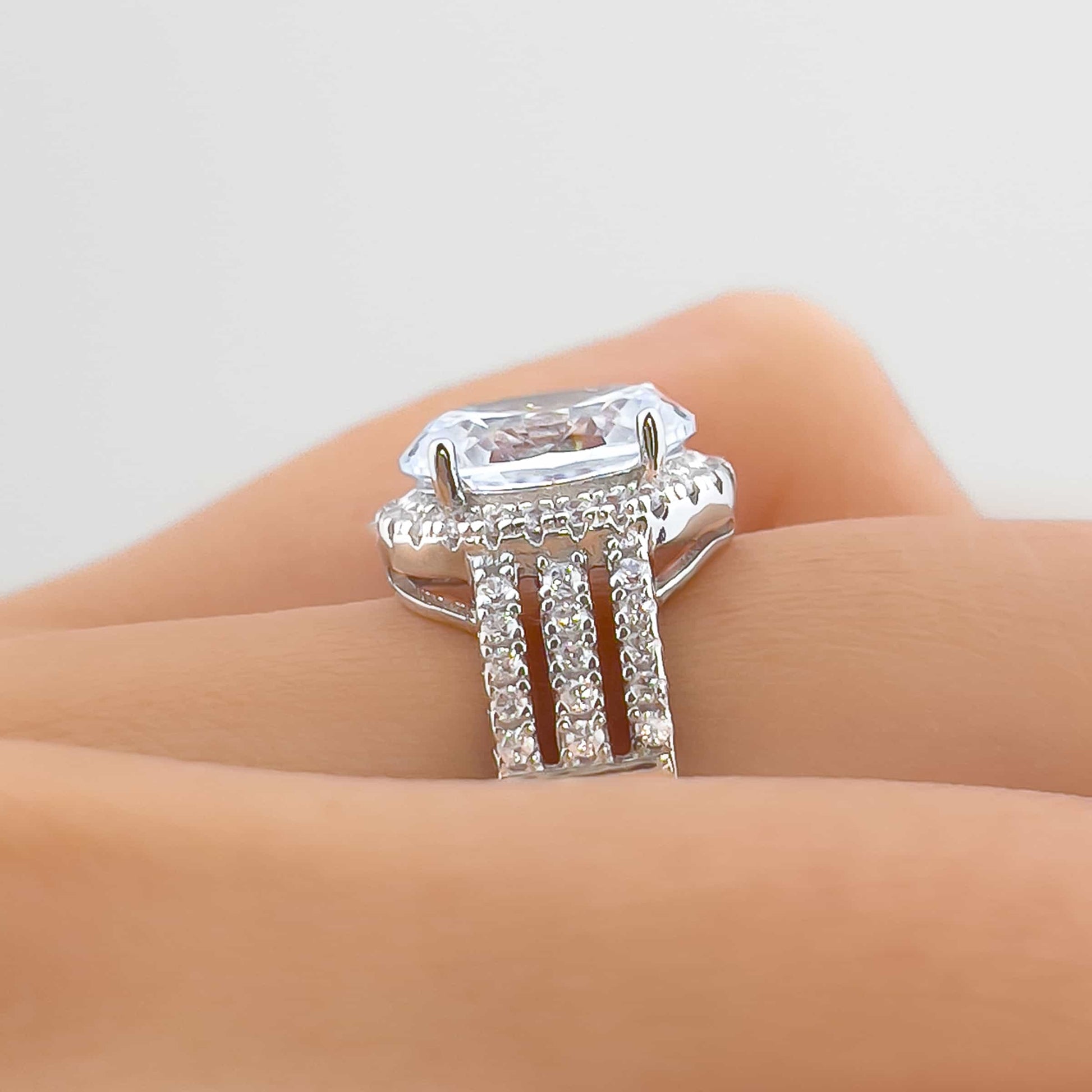 3 Carat Oval Cut Engagement Ring