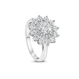 Round Halo Solitaire Engagement Ring
