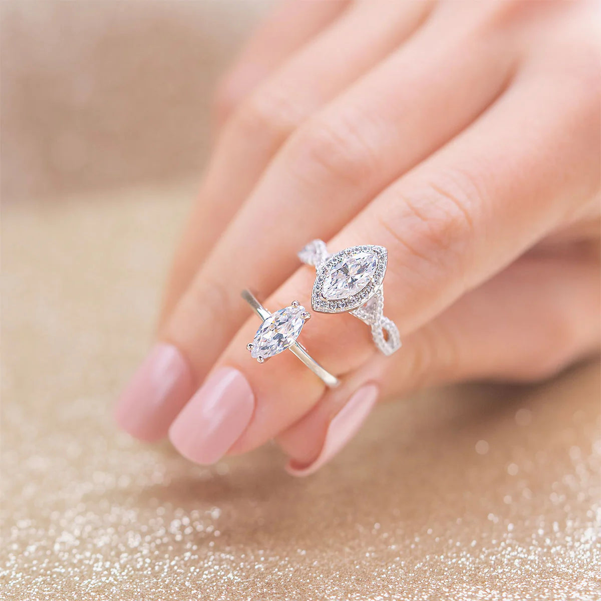 1 Carat Marquise Solitaire Ring