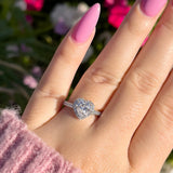 1.5 Carat Heart Halo Engagement Ring