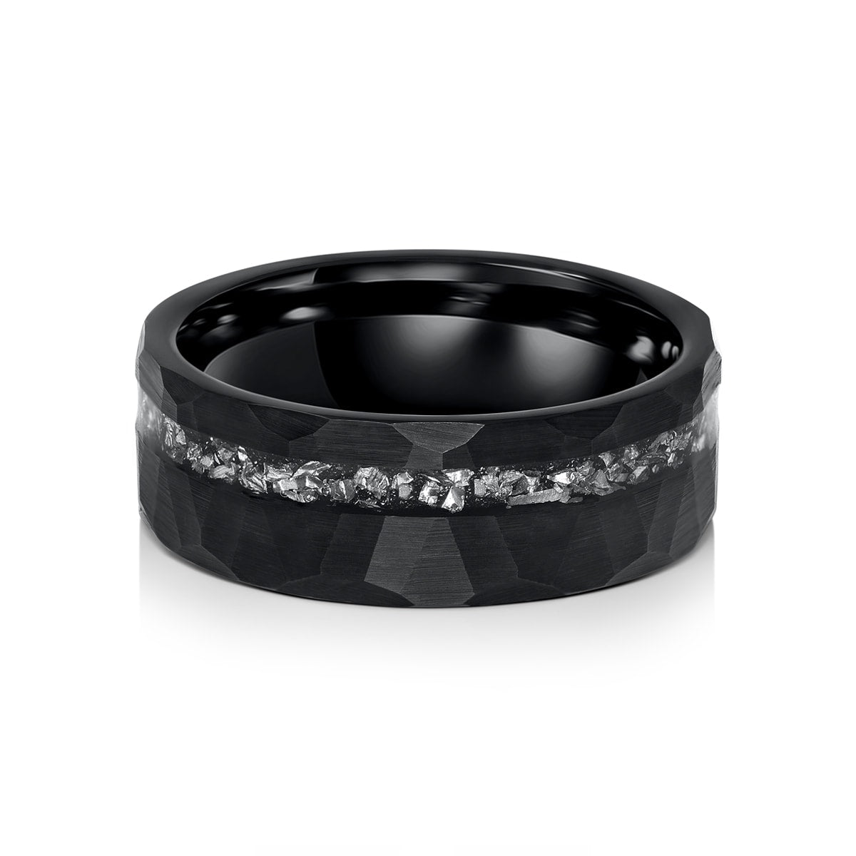 Men's Tungsten Meteorite Wedding Ring