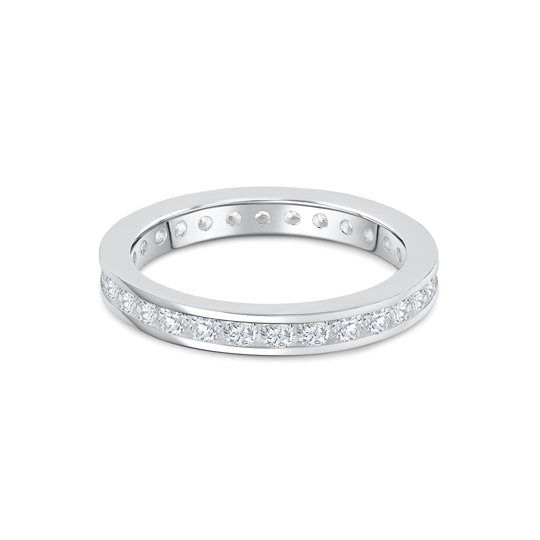 Channel Setting Eternity Wedding Band
