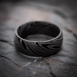 Men's Damascus Steel Wedding Ring