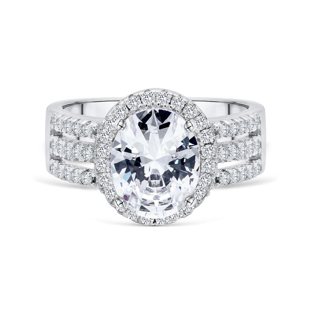3 Carat Oval Cut Engagement Ring