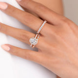 1.5 Carat Oval Halo Engagement Ring