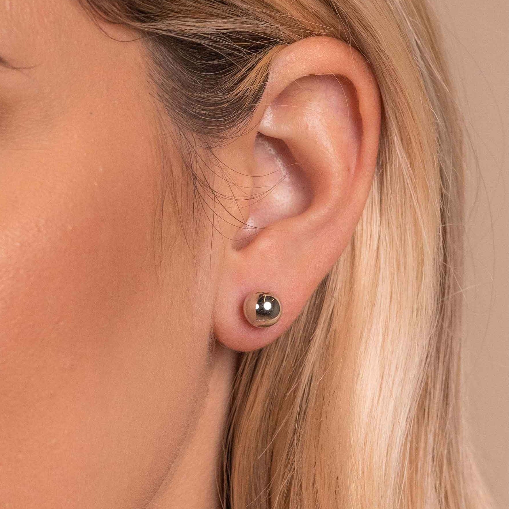 Ball Stud Bridal Earrings