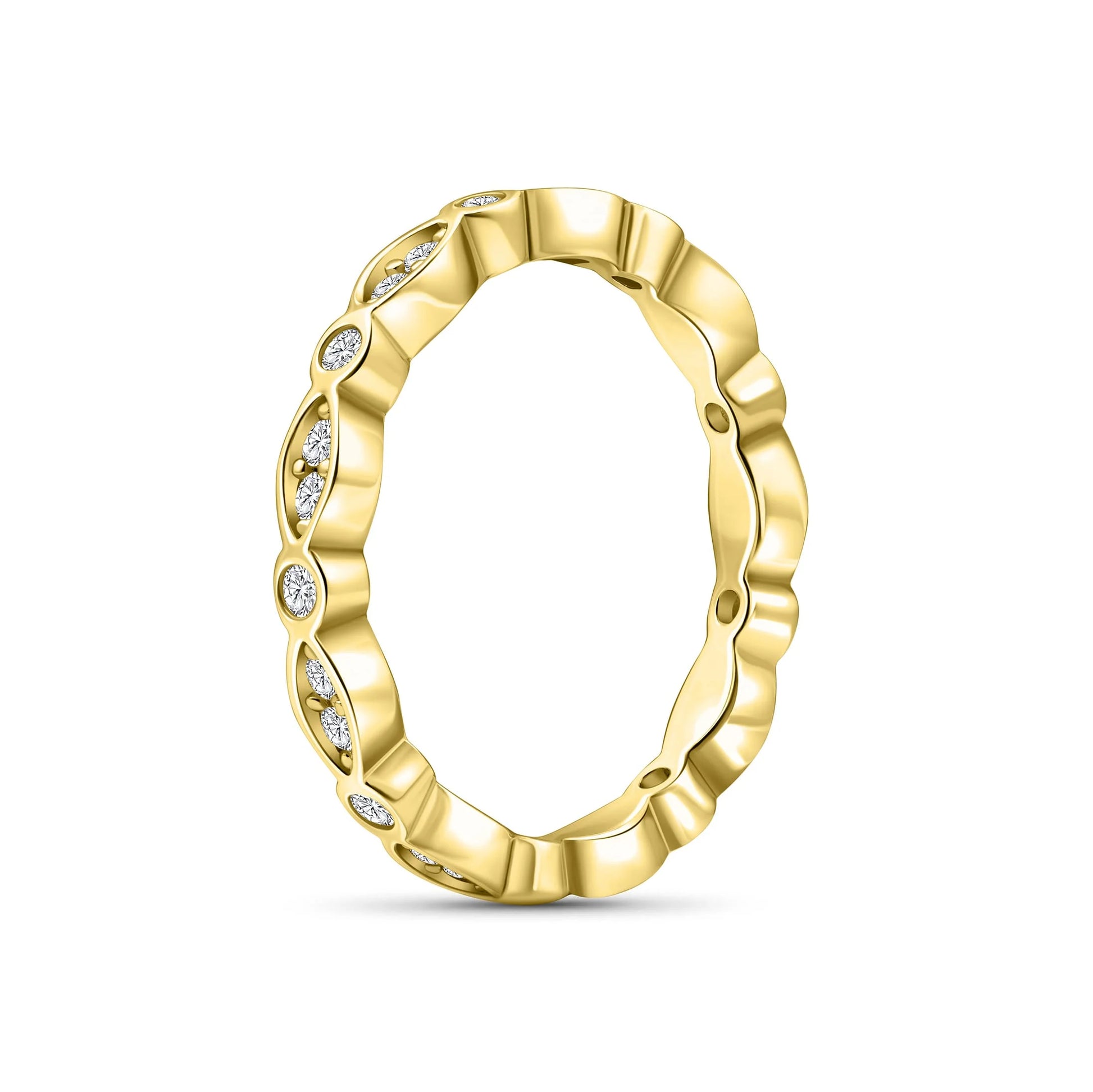 Alternating Vintage Eternity Band