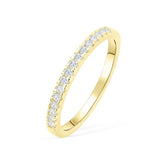 2mm Half Eternity Wedding Band