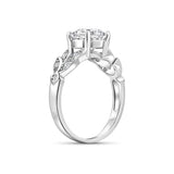 2 Carat Leaf Engagement Ring