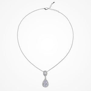 Teardrop Pendant Bridal Necklace