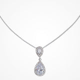 Teardrop Pendant Bridal Necklace