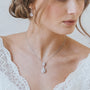 Teardrop Pendant Bridal Necklace