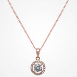 Crystal Pendant Bridal Necklace
