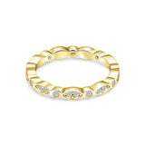Alternating Vintage Eternity Band