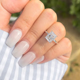 Hidden Halo Solitaire Engagement Ring