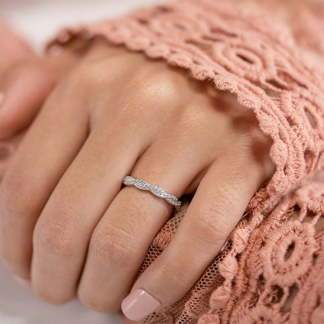 3mm Woven Intertwined Wedding Band