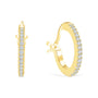 Studded Hoop Bridal Earrings