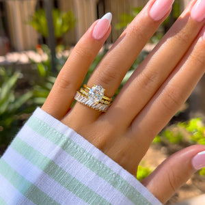 Oval Hidden Halo Engagement Ring