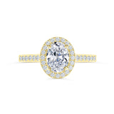 Oval Halo Engagement Ring