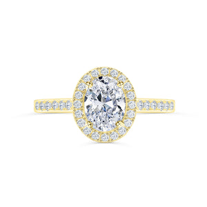 Oval Halo Engagement Ring