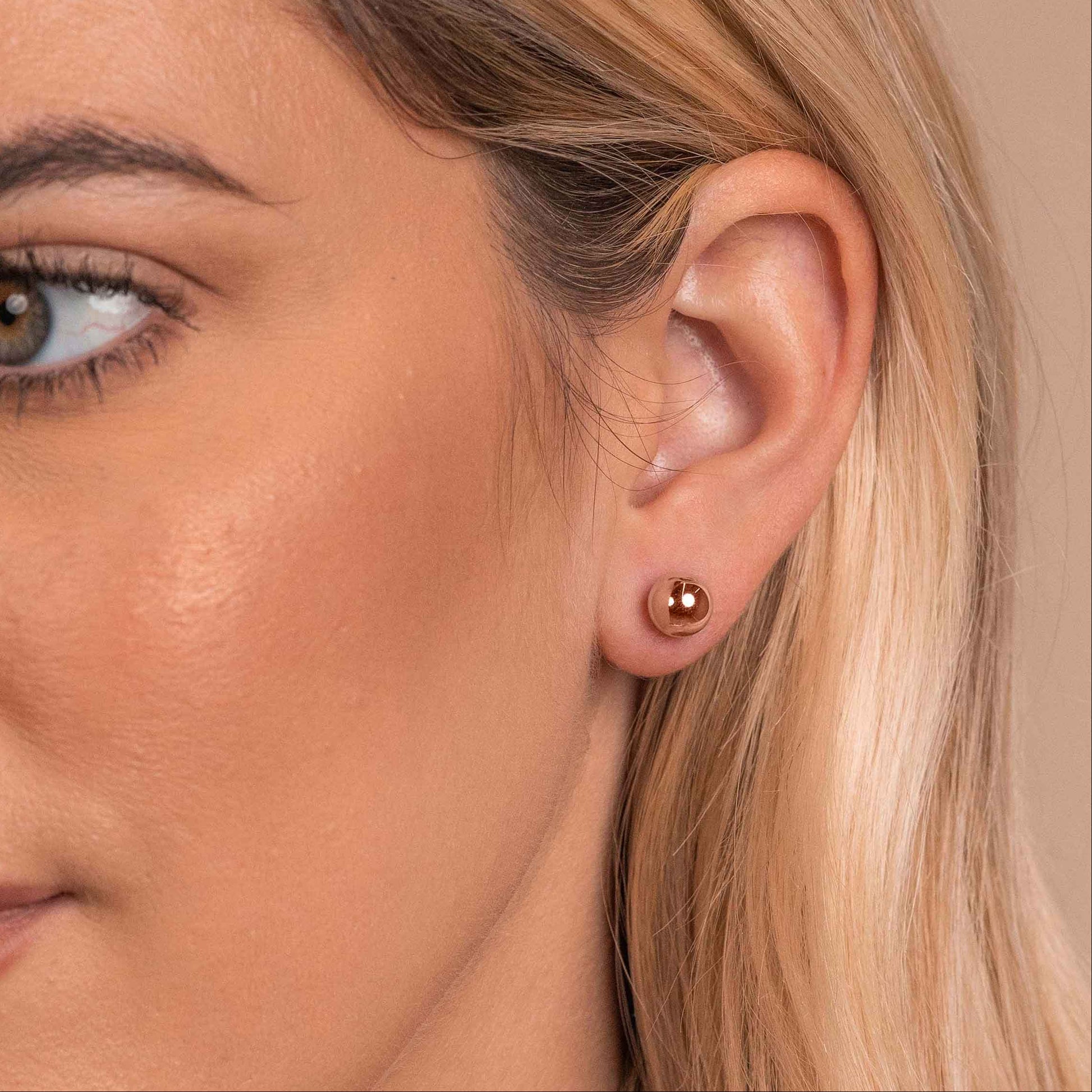 Ball Stud Bridal Earrings