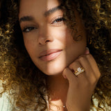 Hidden Halo Solitaire Engagement Ring