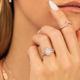 Chevron Half Eternity Wedding Band