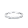 2mm Half Eternity Wedding Band