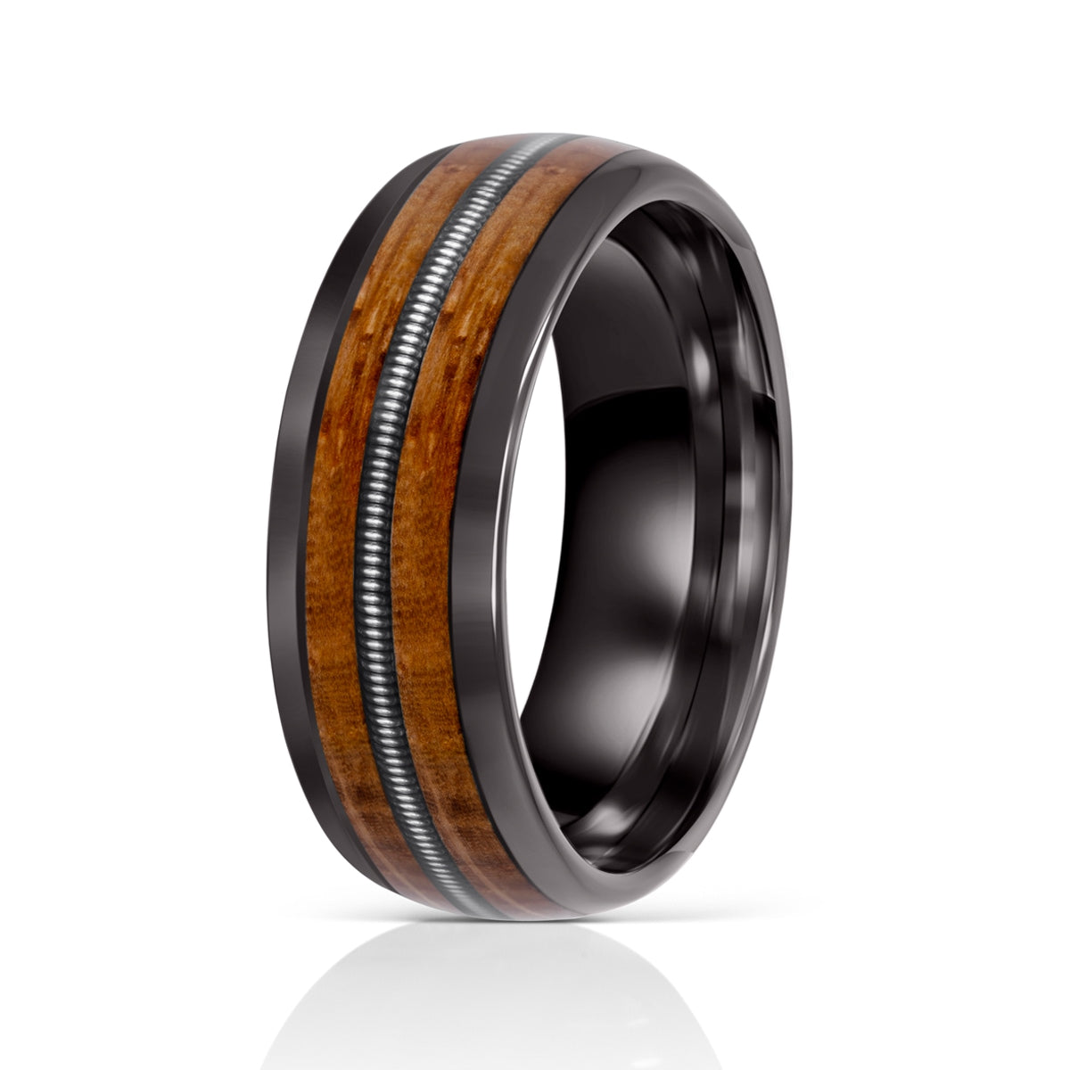 Men's Tungsten Wood Ring