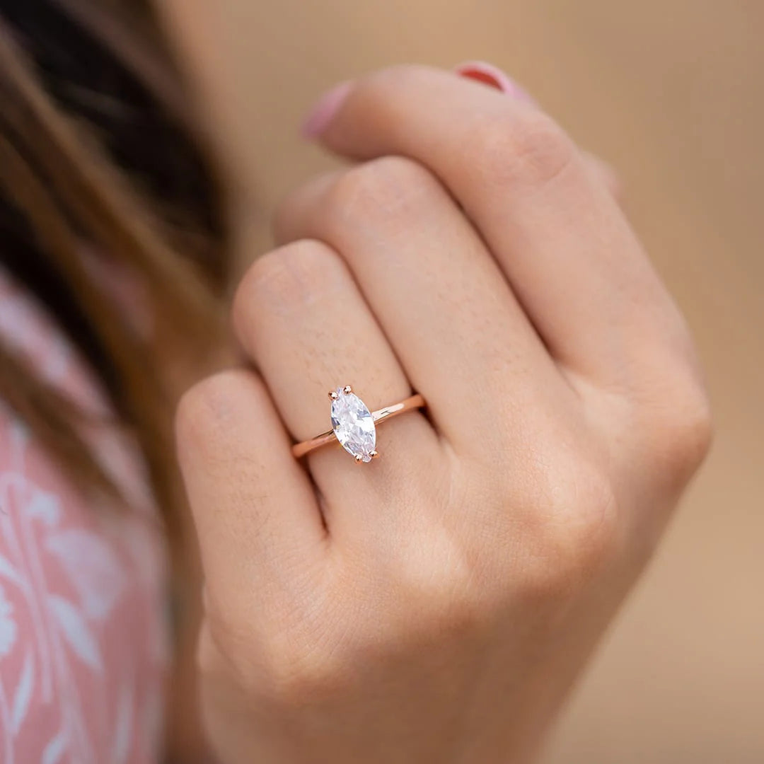 1 Carat Marquise Solitaire Ring