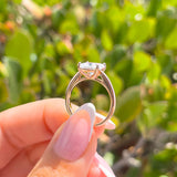 2 Carat Princess Cut Solitaire Ring