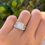 2 Carat Split Shank Princess Cut Engagement Ring