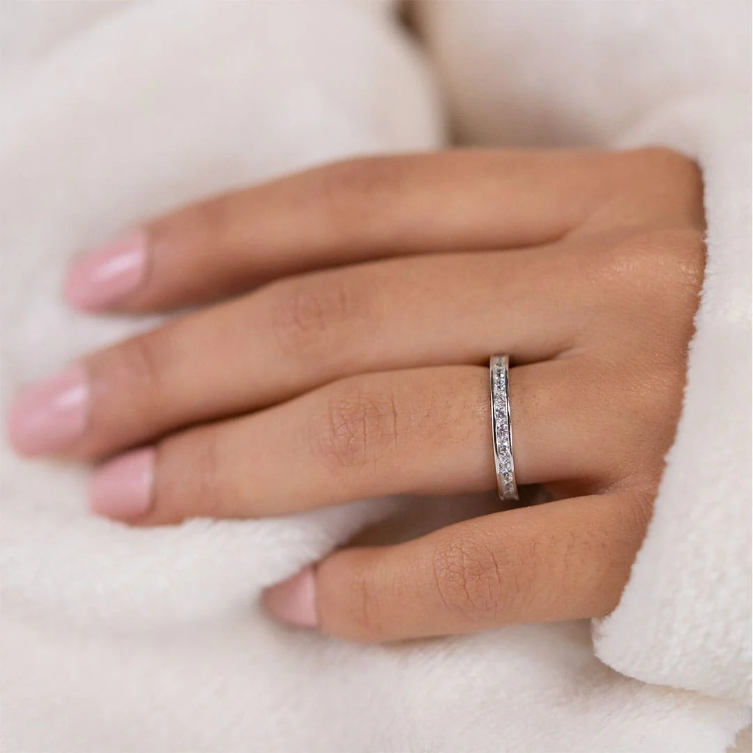 Channel Setting Eternity Wedding Band