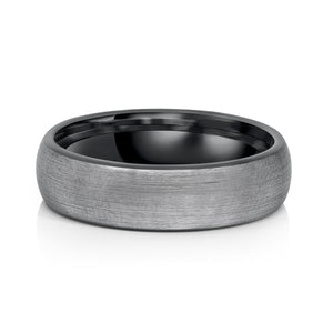 Men's Matte Tungsten Wedding Ring