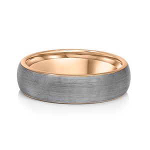 Men's Brushed Tungsten Wedding Ring