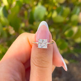 2 Carat Princess Cut Solitaire Ring