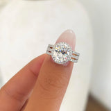 3 Carat Oval Cut Engagement Ring