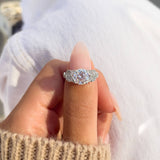 2 Carat Leaf Engagement Ring