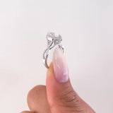 1.5 Carat Marquise Halo Engagement Ring